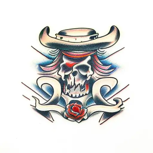 Wild West tattoo design idea