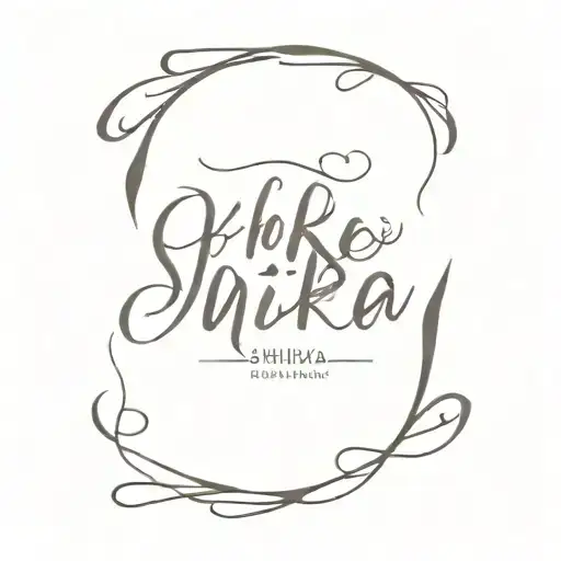 shikha name on wrist tattoo design idea