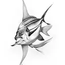 marlin  tattoo design idea