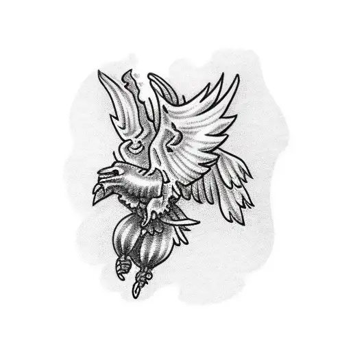 A FRIED CHICKEN WING tattoo design idea