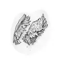 A FRIED CHICKEN WING tattoo design idea