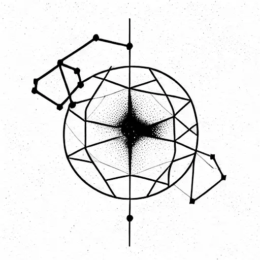 constellation gemini tattoo design idea