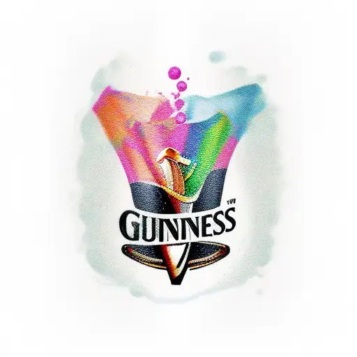 Pint of Guinness tattoo design idea