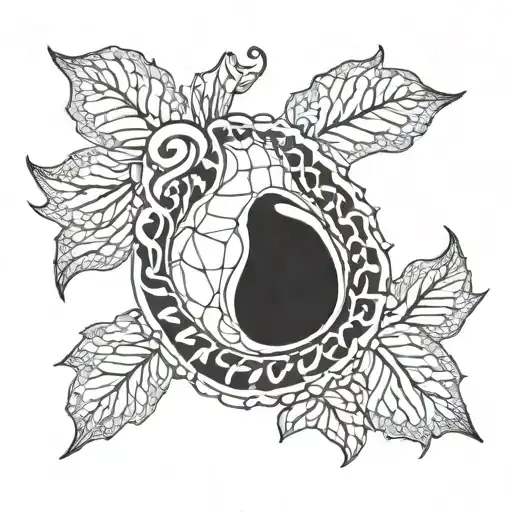 kidney tattoo design idea