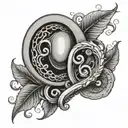 kidney tattoo design idea