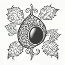 kidney tattoo design idea