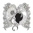 kidney tattoo design idea