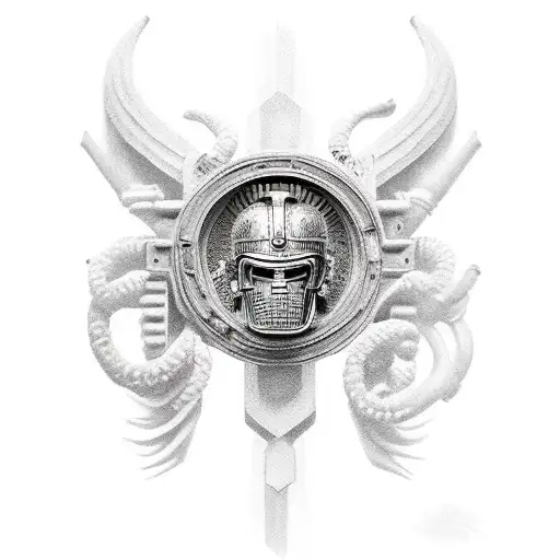 Trojan warrior tattoo design idea