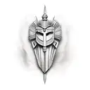 Trojan warrior tattoo design idea