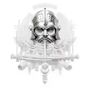 Trojan warrior tattoo design idea