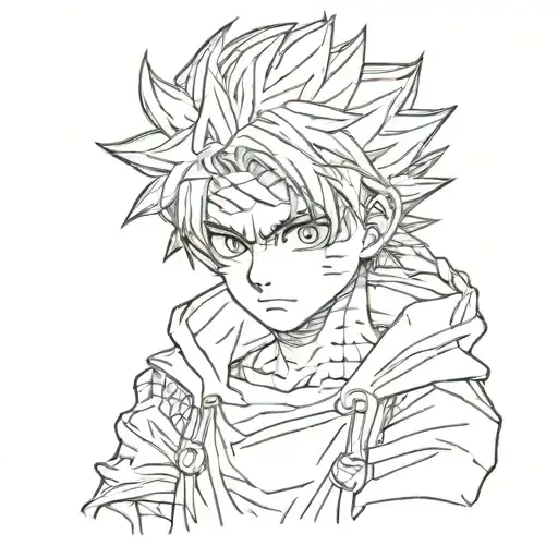 killua zoldyck tattoo design idea
