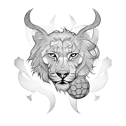 leo and cancer tattoo design idea