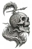 river styx of the underworld tattoo design idea