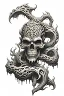 river styx of the underworld tattoo design idea