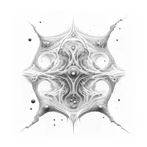 Freeform ferrofluids, beautiful dark chaos, swirling black frequency --ar 3:4 -- tattoo design idea