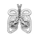 lungs, serpent5 tattoo design idea