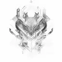 typography with word "tliwh" tattoo design idea