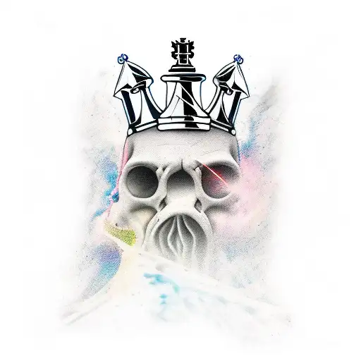Chess King Piece tattoo design idea