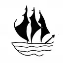 Burn the ship tattoo design idea