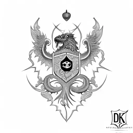 Davis/King family crest tattoo design idea