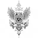 Davis/King family crest tattoo design idea