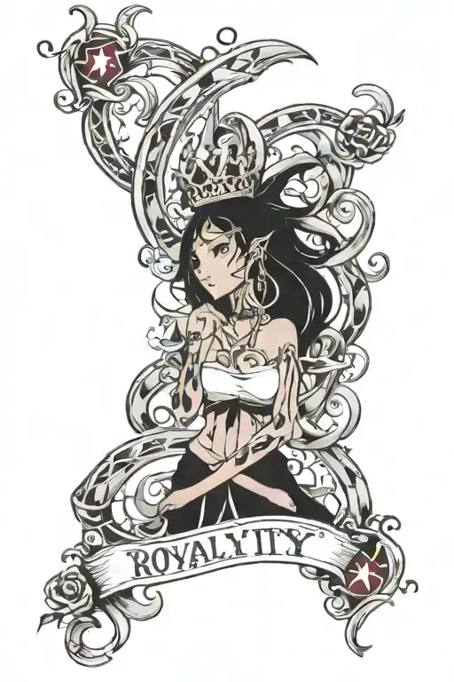 Royalty Loyalty in my DNA  tattoo design idea