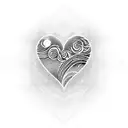 Ocean Waves in the shape of heart tattoo design idea