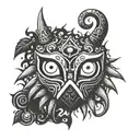 majora's mask tattoo design idea