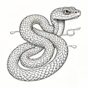 Snake tattoo design idea