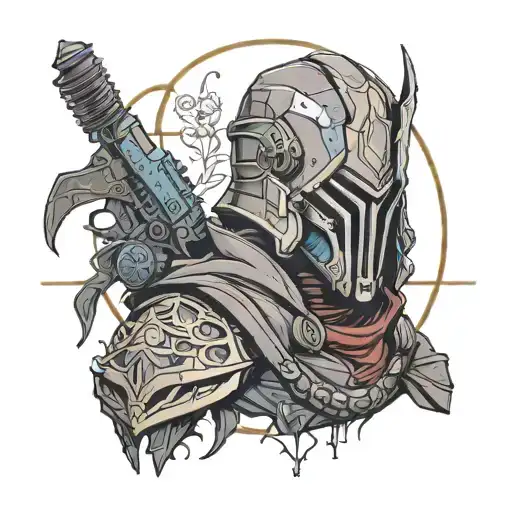 cayde-6 destiny 2 tattoo design idea