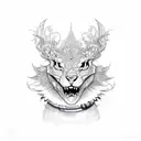 pumpkin tattoo design idea