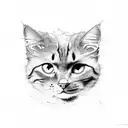 dirty cat  tattoo design idea