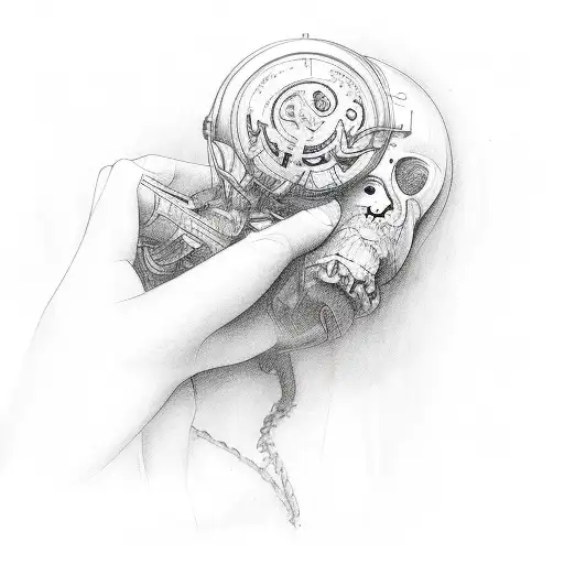 depression representation tattoo design idea