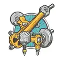 conduit bender and  pipe wrench  tattoo design idea