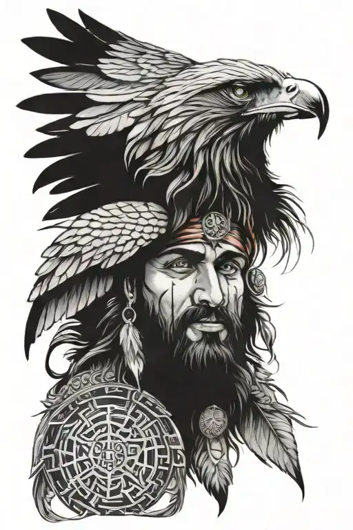 Combining elements of Sikh history, Sikh warriors, and a hawk into a sleeve tattoo design could result in a powerful and tattoo design idea