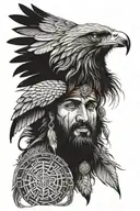 Combining elements of Sikh history, Sikh warriors, and a hawk into a sleeve tattoo design could result in a powerful and tattoo design idea