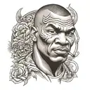 mike tyson portrait tattoo tattoo design idea