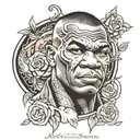 mike tyson portrait tattoo tattoo design idea