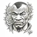 mike tyson portrait tattoo tattoo design idea