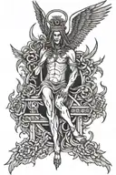 lucifer fallen angel tattoo design idea