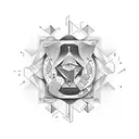 fearless competence as text with a creative element tattoo design idea