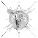 crusader mark tattoo design idea