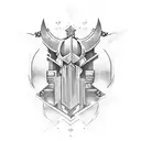 crusader mark tattoo design idea