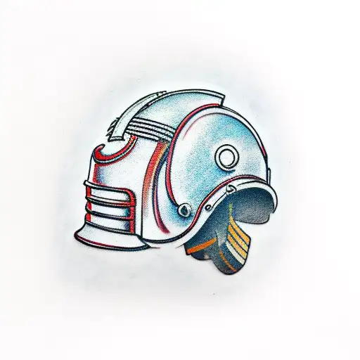 Trojan Helmet tattoo design idea