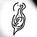 uterus tattoo design idea