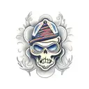 crazy motorcycle tattoo design idea