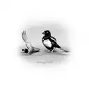 Collingwood magpie family tattoo design idea