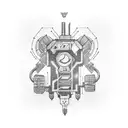 Electrical Transformer Machine tattoo design idea
