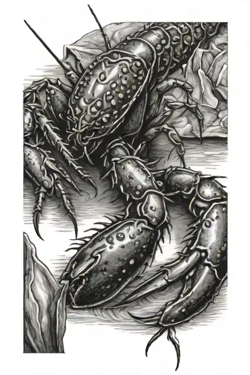 crawfish   tattoo design idea