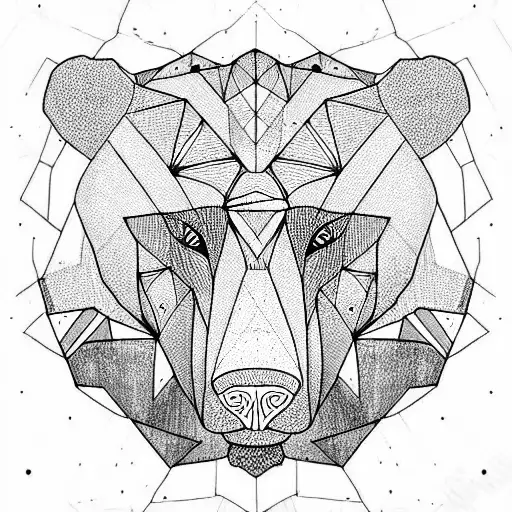 Bear tattoo design idea